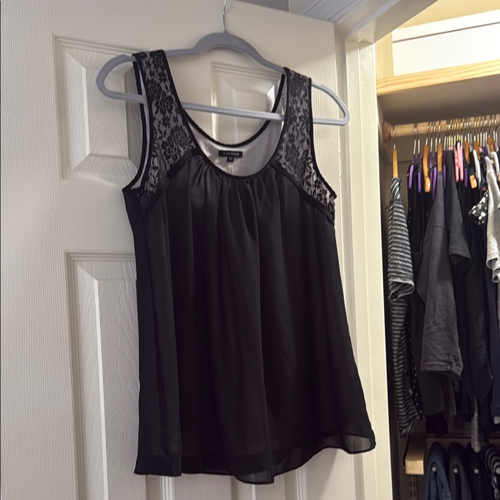 Rampage Black Tank Top Sleeveless Design